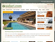 Tablet Screenshot of isafari.nathab.com